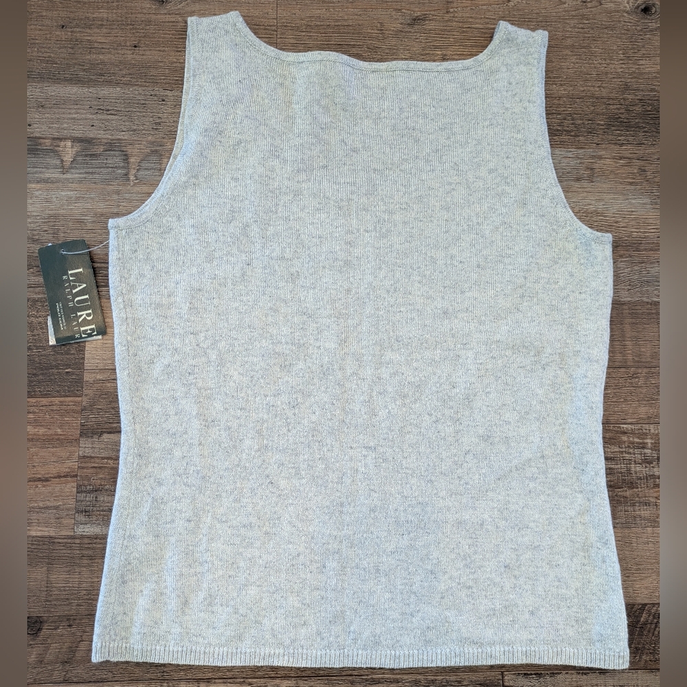 NWT Ralph Lauren Silk Cashmere Tank Top Sz Small - Picture 2 of 13